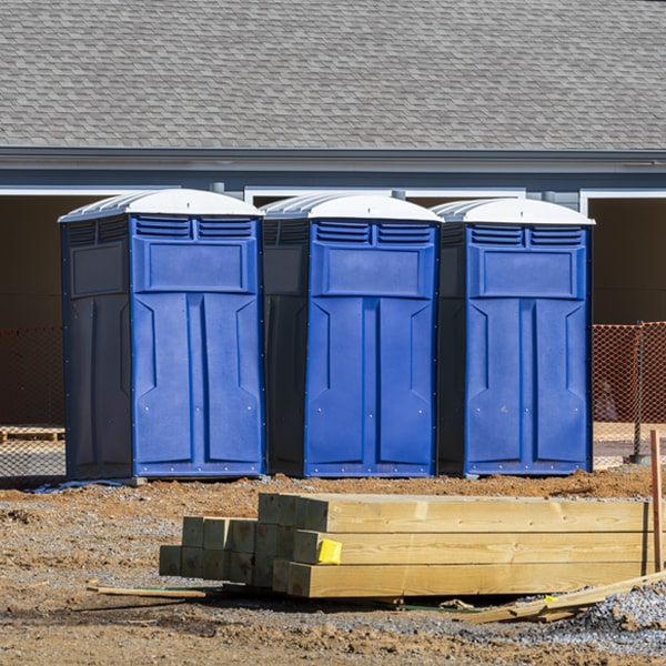 are there any restrictions on where i can place the portable toilets during my rental period in Auriesville New York